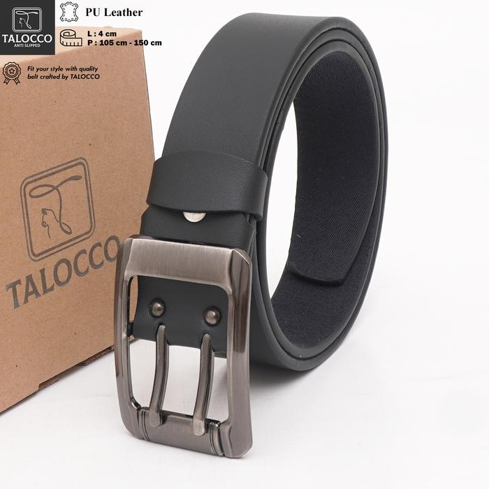 Gambar Talocco Ikat Pinggang Kulit 2 Jarum Sabuk Kulit Vintage Style - Hitam, 105 cm dari TALOCCO undefined Tokopedia
