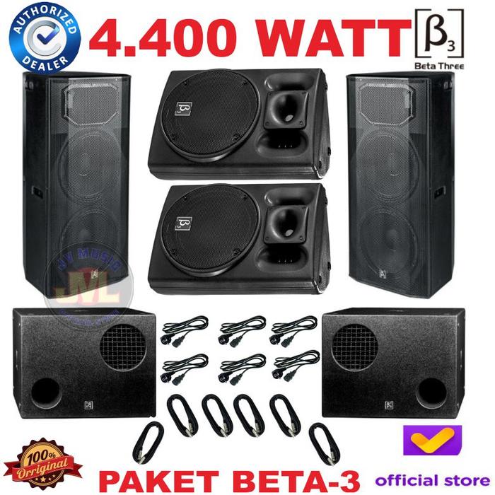 Gambar Paket Sound System Lapangan Beta-3  TW215A  B118A U15A Paket Speaker Aktif dari JV MUSIC STORE undefined Tokopedia