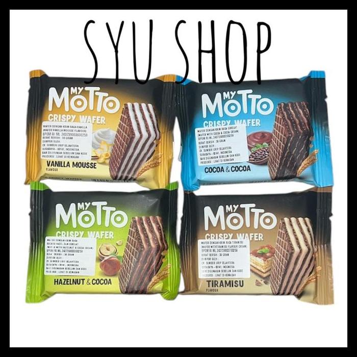 Gambar My Motto Chocolate Hazelnut Tiramisu Wafer Cocoa Cacao 34Gr Premium - Chocolate dari Bintangstore78ofc undefined 2 Tokopedia