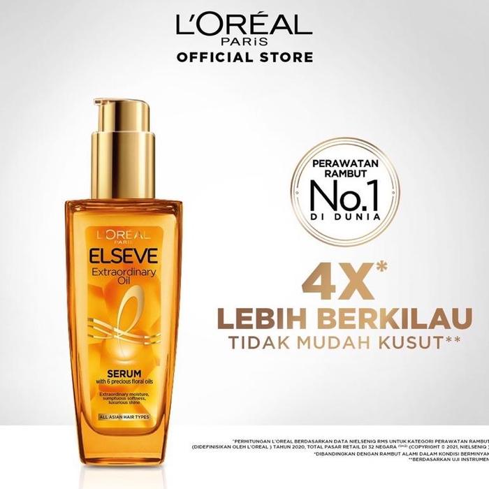 Gambar Terlariss !!! Loreal Paris Extraordinary Oil vitamin serum rambut - Gold 100ml dari HERBALINAA undefined Tokopedia