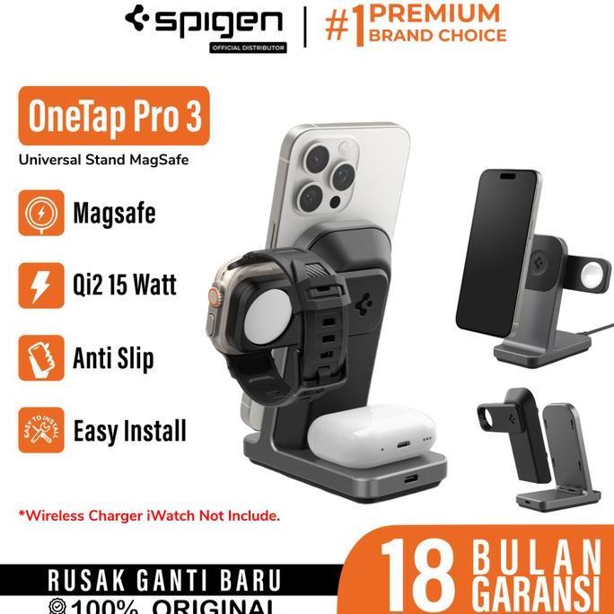 Jual Magsafe Magnetic Wireless Charger Stand Spigen Onetap Pro