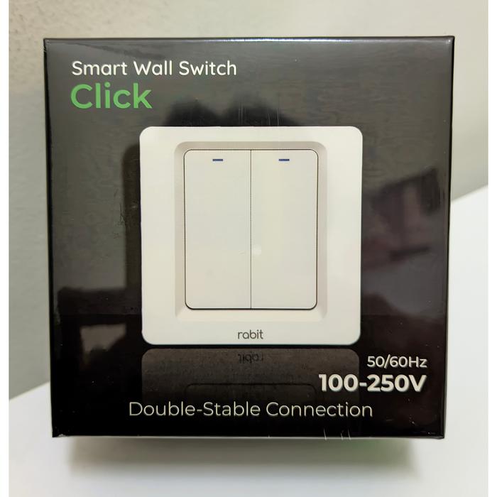 Gambar RABIT Smart Wall Switch Light Saklar Lampu Button & Click WiFi - 2 Gang & 3 Gang - 2 Gang dari Toko Sebelas Kenari Mas undefined Tokopedia
