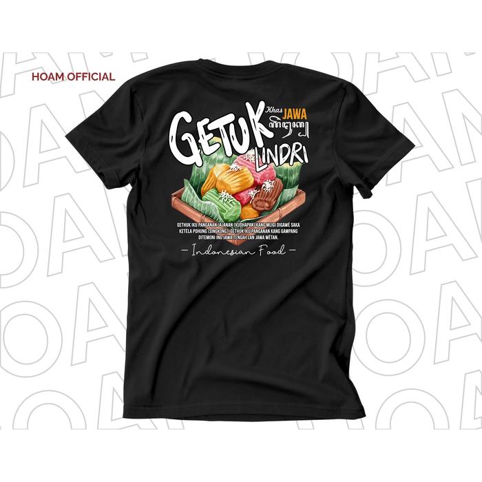 Gambar Kaos Indonesian Food Getuk Lindri Cotton 30s - Hitam, S dari Hoam.Clothing undefined Tokopedia