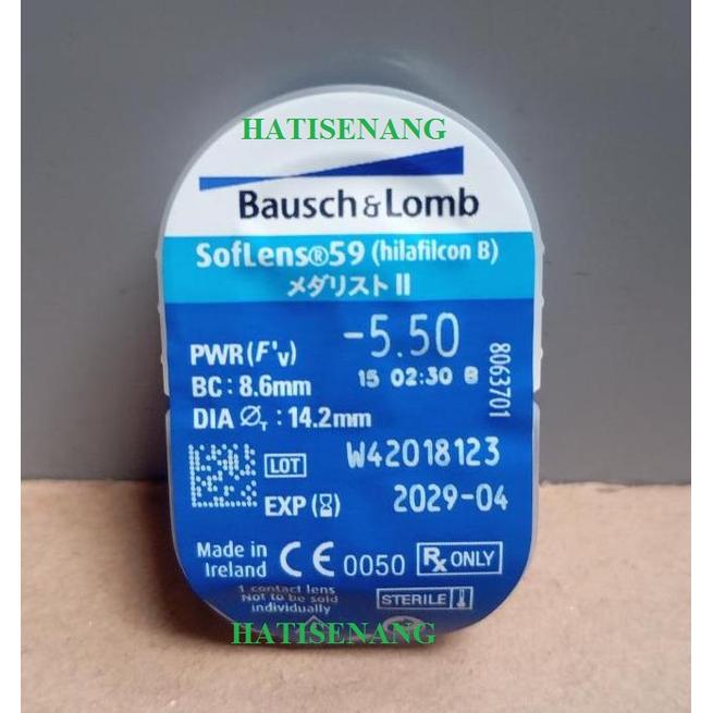 Gambar Softlens Bausch and Lomb Satuan -5.5 (Minus Lima Setengah) -6 (Minus Enam) Original dari HATISENANG168 undefined 4 Tokopedia