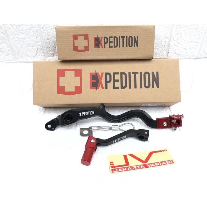 Gambar PEDAL REM KLX /DTRACKER 150 SET OPERAN GIGI MUNDUR CNC FULL EXPEDITION/ ENGKOLAN GIGI SEAT EXPEDITION CNC LET"S ORDER & PROCESSED IMMEDIATELY - Merah dari KIJANG BALAP MOTORS undefined Tokopedia