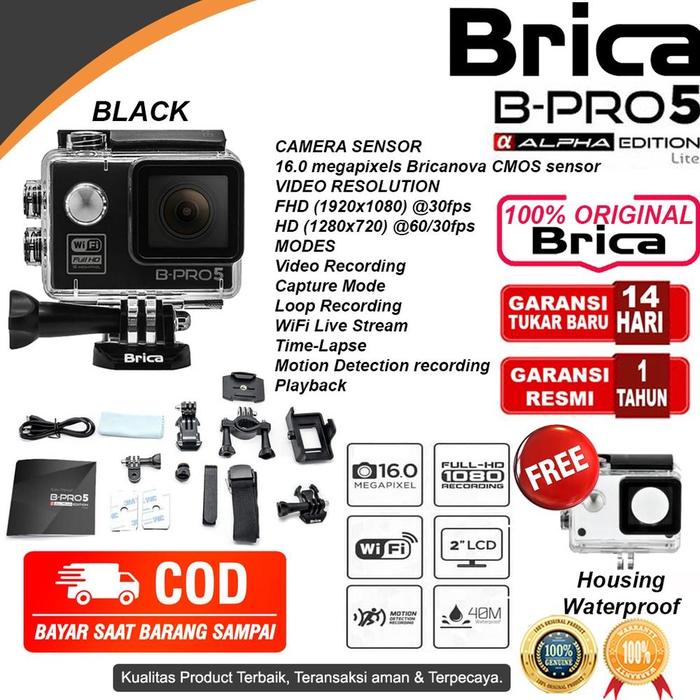 Gambar PROMO! B-PRO 5 ACTION CAM AE3S - AE BASIC - AE LITE - AE1 4K - AE2 - AE2S - KAMERA BARU - AE LITE BLACK dari FBI Agency undefined Tokopedia