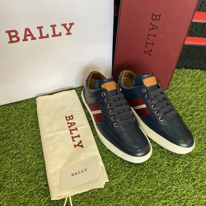 Ajio Bally Varus Sneakers Jual BALLY ORIANO BLUE SNEAKERS Rubber