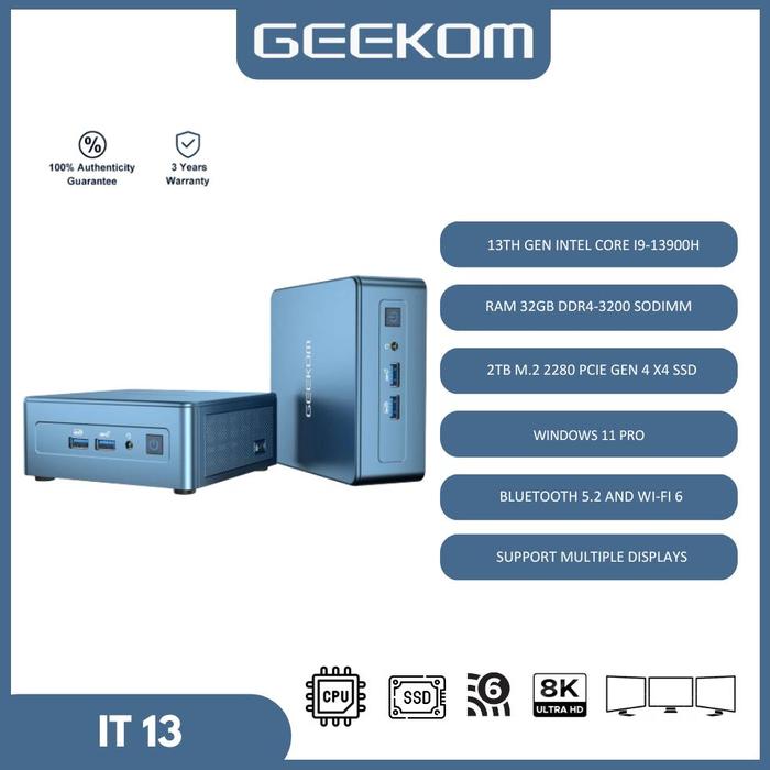 Geekom Mini Pc I7 32gb Ram 1tb Ssd Jual Geekom Mini PC IT13 Intel