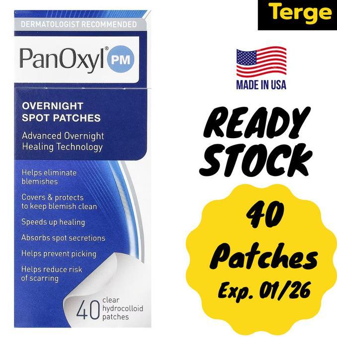 Gambar Promo / Terlaris Plester Jerawat ORI USA PanOxyl PM Overnight Spot Patches Terbaik - 40 Patches dari susan maharani undefined Tokopedia
