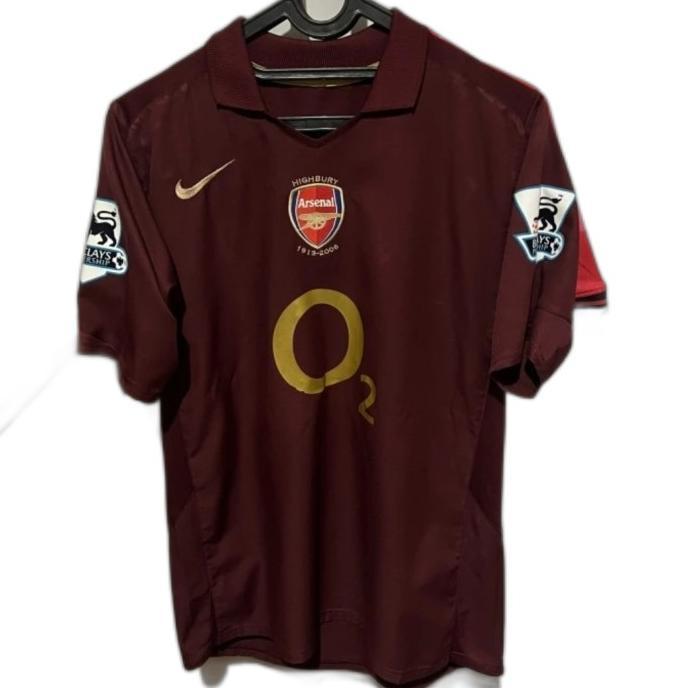 Highbury Arsenal Maroon Kit Soccer Jersey Thierry Henry Maroon