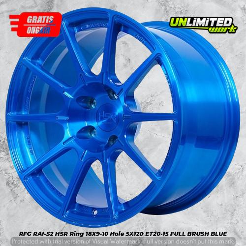 Gambar Velg Racing Warna Biru Forged R18 Untuk Mobil BMW Pcd 5X120 Lebar 9/10 Inch RFG RAI-S2 HSR dari OFFICIALHSRGADINGSERPONG undefined Tokopedia