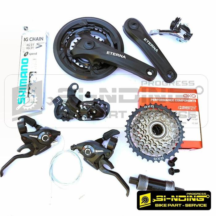 Jual Terlaris !!! Groupset Crankset Gear Sepeda MTB X Speed