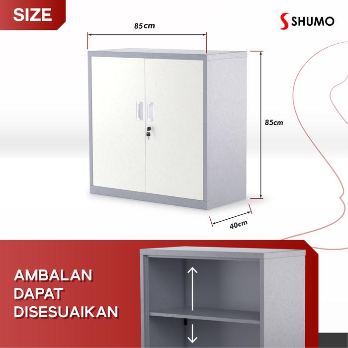 Gambar Lemari Arsip Besi Kantor|Filling Kabinet Loker|Locker Karyawan|Sliding - Swing Besi 90, TANPA RAKIT dari Citra furniture undefined Tokopedia