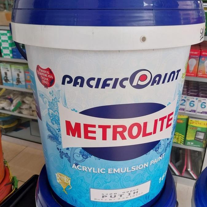 Gambar CAT TEMBOK METROLITE 25KG / 16 LITER PUTIH dari maesarohtokopedia1 undefined Tokopedia