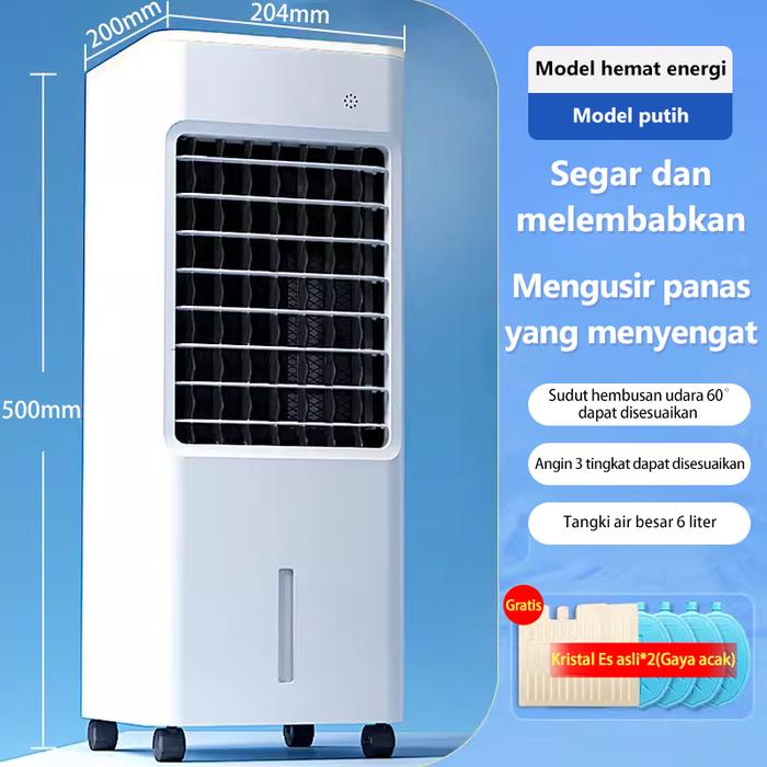 Gambar miyamo【Pengiriman 24 jam】Air Cooler 6L - Free Two Ice Pack Ac Portable 1/2 Pk Low Watt - 6L-Putih dari Frrrm undefined Tokopedia