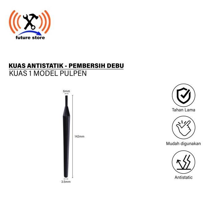 Gambar kuas anti statik/kuas antistatik/kuas anti statis/bga anti-static brush electronic antistatic hairbrush pcb rework brushes kit esd anti static dust clearning for pc hand tools - 1 MODEL PULPEN dari yuaniyaeiadi46 undefined 5 Tokopedia