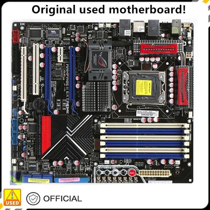 For Rampage Ii Extreme Used Original For Intel X58 Socket Lga 1366 Ddr3  Motherboard Lga1366 Mainboard