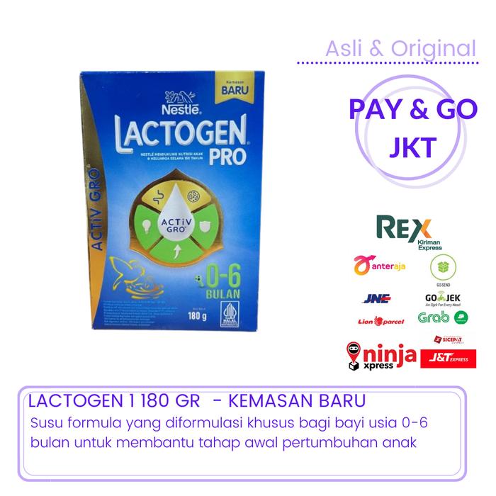 Gambar LACTOGEN 1 SUSU FORMULA 0-6 BULAN 180GR dari PAY & GO JKT undefined Tokopedia