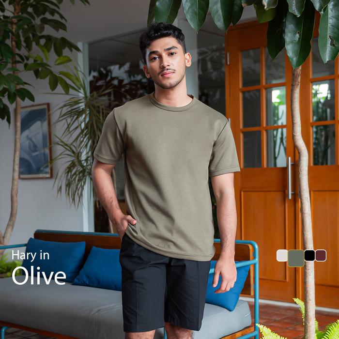 Gambar Coop Design - Harry Kaos Danball Lengan Pendek Pria - Olive, M dari Coop Design undefined Tokopedia