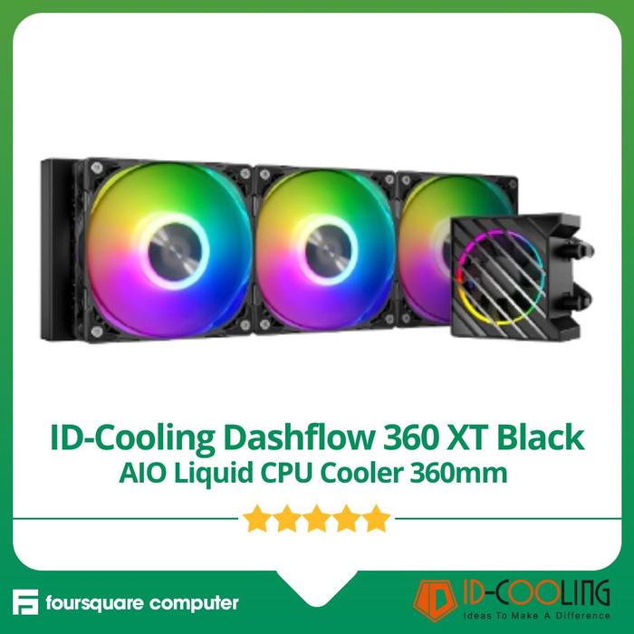 Jual ID-Cooling Dashflow 360 XT Black AIO Liquid CPU Cooler 360mm