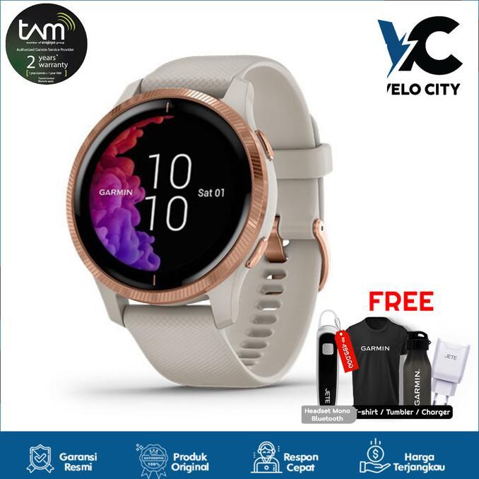 Jam Tangan Garmin Garmin Venu Rosegold TERBARU Garmin Venu GPS Wi