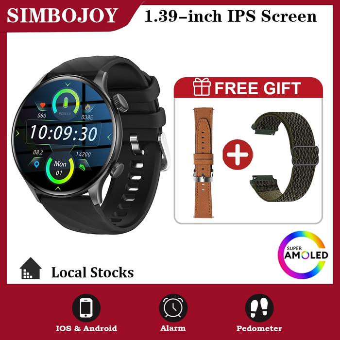 Gambar RAY VASI SmartWatch ZW63 IP67 Waterproof |1.39 Inch HD Touch Screen | Kalkulator | Wallpaper Kustom | Heart Rate | Jam Tangan Pria - Hitam dari rayvasiwatch undefined Tokopedia