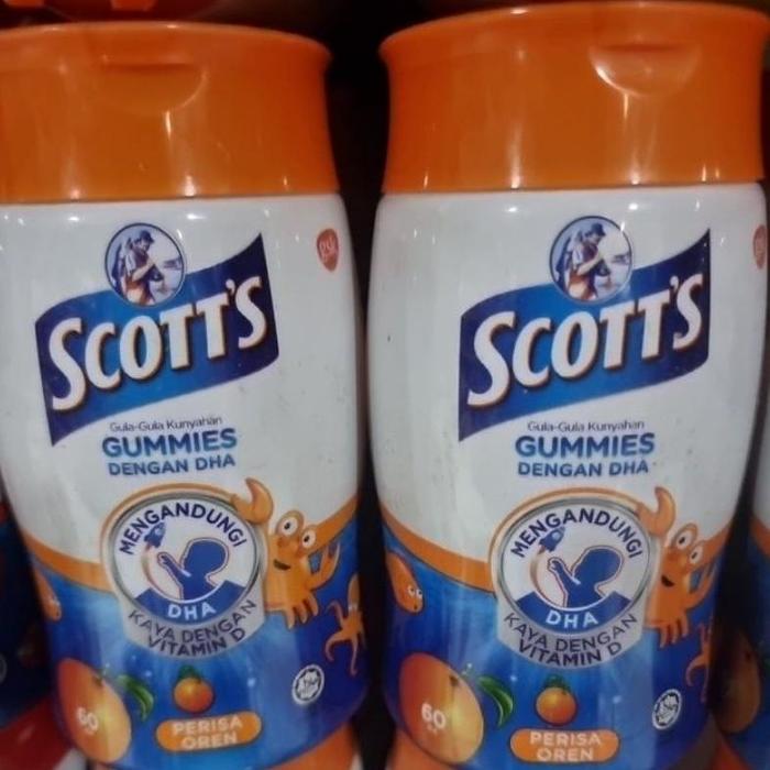 Gambar Exp DEC 2027 Scott's Scott Scotts DHA Gummies Multivitamin Orange Strawberry Blackcurrant Mango Tropical Apple Cod Liver Oil 100 - Orange Aug2025 dari Hyusi Store undefined 2 Tokopedia