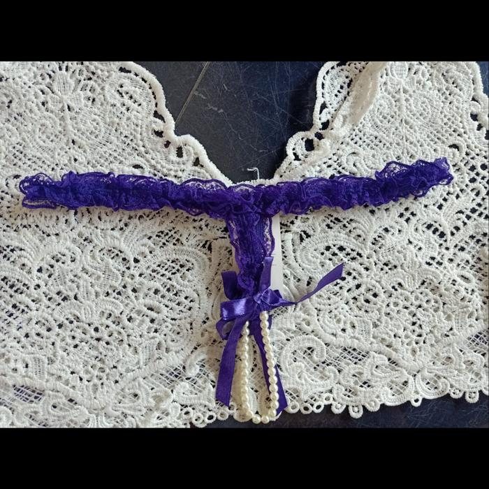 Gambar GS.6864.FN2 - CELANA G-STRING MUTIARA SEXY - Ungu, Free size/ M dari Ella'secret undefined Tokopedia