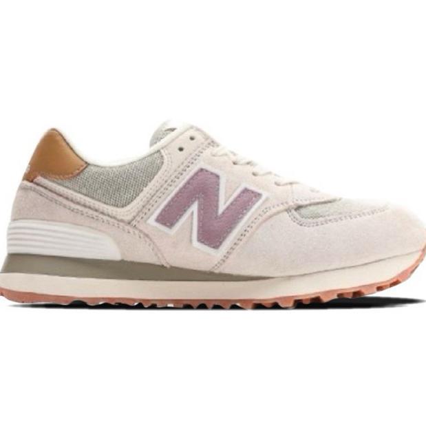 Jual Sepatu NB 574 Sneakers New Balance 574 Beige Pink Purple 100