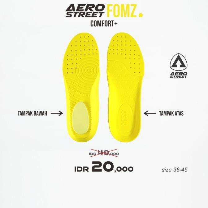 Gambar Aerostreet 36-45 Aerofomz - Insole Sepatu Sneakers Pria Wanita Aero - 36 dari George man store undefined Tokopedia