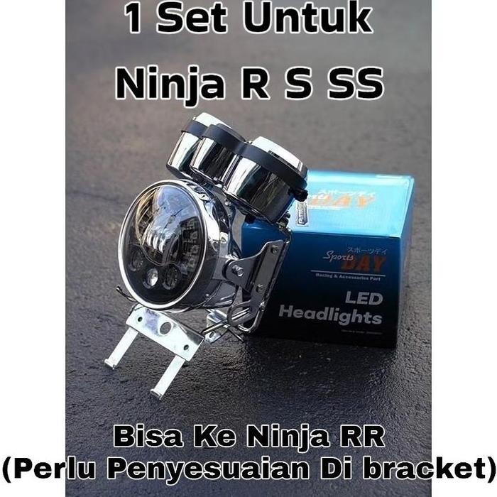 Gambar New Product Lampu Headlamp Depan Day Led Billeed 7 Inch Set Batok Ninja Set Speedometer Ninja Ss Pnp Ninja Megapro Tiger Verza Vixion - 1Set NINJA, SPIDO DIGITAL dari Arfath Mart undefined Tokopedia
