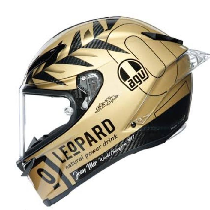 Joan Mir World Champion Leopard Agv Helmet Jual Helm Agv Leopard