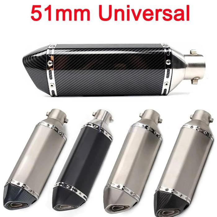 Gambar Hot Selling 51Mm Universal Motorcycle Exhaust Pipe Muffler Ak Exhaust Escape Moto Honda_Yamaha_Kawasaki_Z650 R1 R3 R6 Cbr300 dari Vitali Store undefined Tokopedia