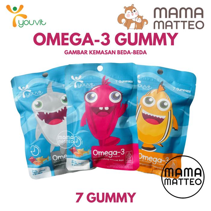 Gambar YOUVIT Multivitamin Kids Gummy / Omega 3 Pouch / Vitamin Permen Minyak Ikan Anak / BANDUNG - Omega 3 (7), YOUVIT KIDS dari mamamatteoid undefined Tokopedia