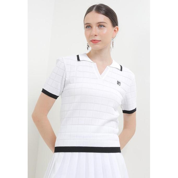 Gambar FILA Tennis Lifestyle Polo Shirt Wanita Enoura - White - XS dari Alice girl store undefined Tokopedia