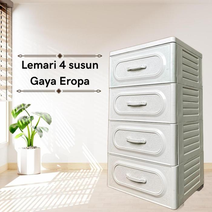 Gambar Lemari Pakaian Plastik Anak Laci Plastik Susun Bayi Perempuan Laki Laki Lemari Baju Plastik Susun - Eropa4Susun dari CV ALLINOUT undefined Tokopedia