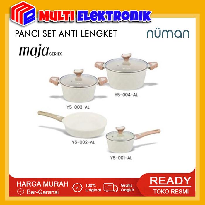 Gambar Numan Maja Series - Cookware Set / Panci Masak Marble Set Isi 4 New Produk - ALMOND dari Toko Multi Elektronik undefined Tokopedia