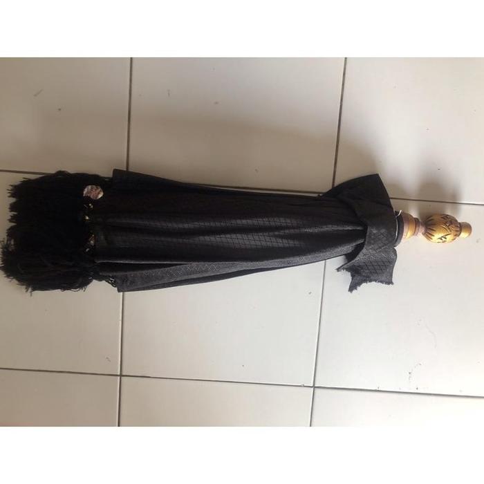 Gambar READY (NEW) Payung Bali Bahan Kain OSCAR Diameter 125 | Tedung Bali | Tanpa Tongkat - Hitam, 1.25 dari HOMEMEDIA IND undefined Tokopedia