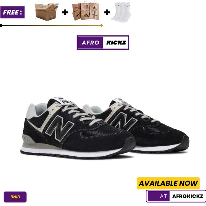 Sepatu New Balance 574 Classic Black 100% BNIB Global Market Authentic  Classic Black, EUR 36 22cm di New Balance Store Official, Tokopedia