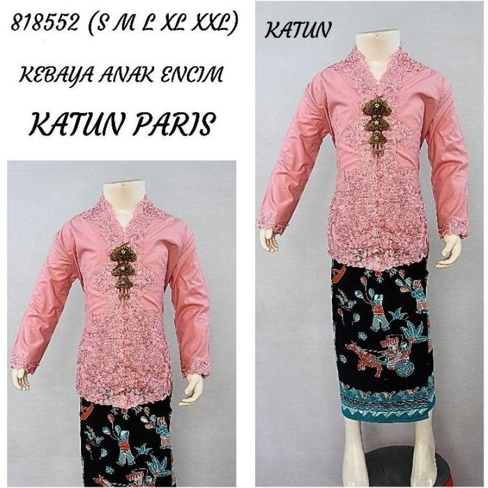 Gambar Indah KEBAYA ANAK ENCIM MODERN LENGAN 7/8 KATUN PARIS S M L XL XXL 818552 - Peach, XXL dari Bebas Tokoku undefined Tokopedia