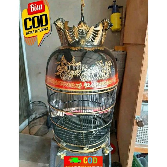 Gambar ADA SANGKAR PERKUTUT FIBER MAYANGKARA JUMBO TEBOK BISA DI LEPAS TERBARU +FREE CEPUK - Hitam, PACKING KAYU dari Boriton undefined Tokopedia