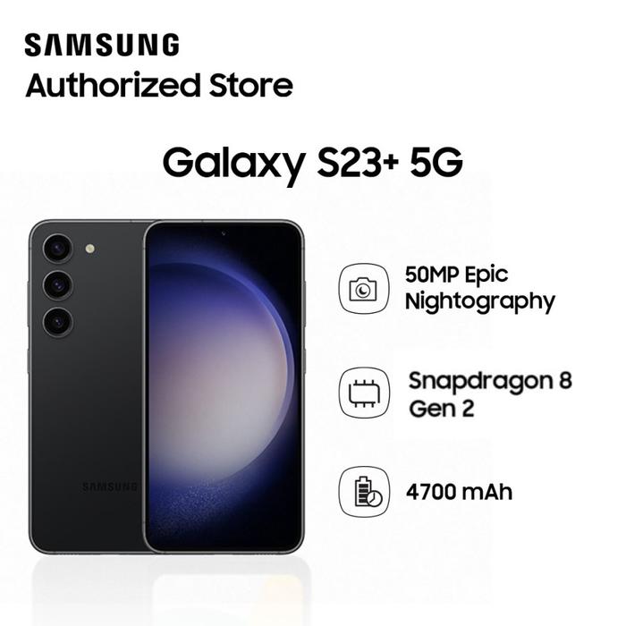 Gambar Samsung Galaxy S23+ S23 Plus 5G 8/256GB - Black dari H2 Samsung Authorized undefined Tokopedia