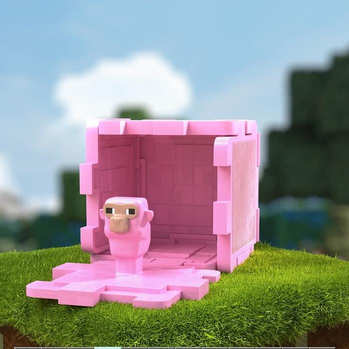 Gambar Happy meal Minecraft M0vie mcd block roblox sheep pink Creeper Gold dawn Diamond steve skeleton evoker grass redstone wool Bee - Sheep Bloc Pink dari Ichigou Mugen Daimaru undefined Tokopedia