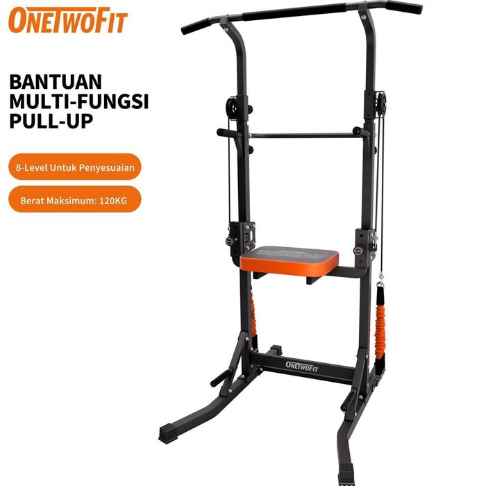 Jual OneTwoFit Multi-Function Chin Up Bar Power Tower Pull Up Alat