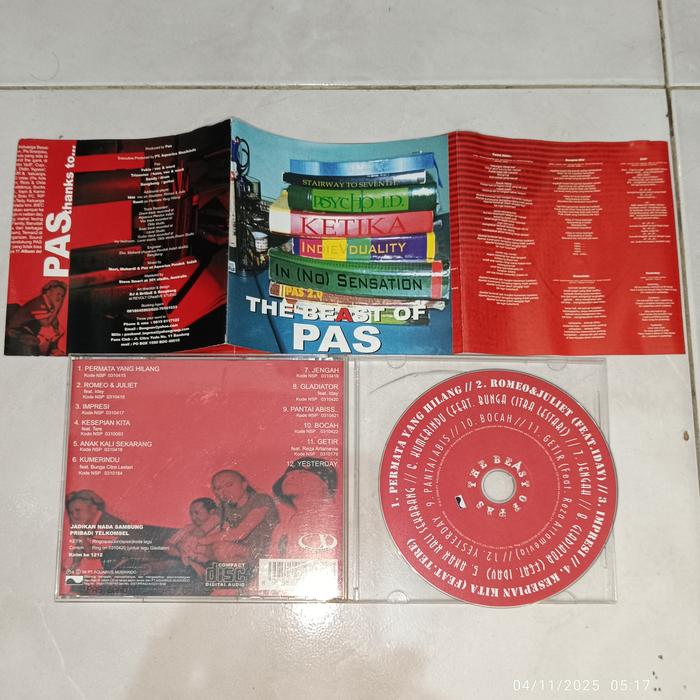 Gambar cd Indonesia PAS BAND-The Beast Of (2) / PATRICK TUMEWU-Ada Apa Kamu / PAYUNG TEDUH-Live and Loud / PEE WEE GASKINS-Ad Astra Per Aspera - Pas Band dari SS31 Musik undefined Tokopedia
