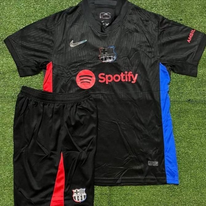 Gambar ORIGINAL JERSEY BAJU BOLA SETELAN BARCA BARCELONA AWAY 2024/2025 - S dari nashazeya undefined Tokopedia