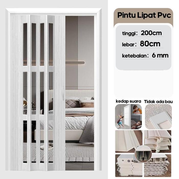 Jual Pintu Lipat Pvc Folding Door pintu kamar mandi PVC Pintu