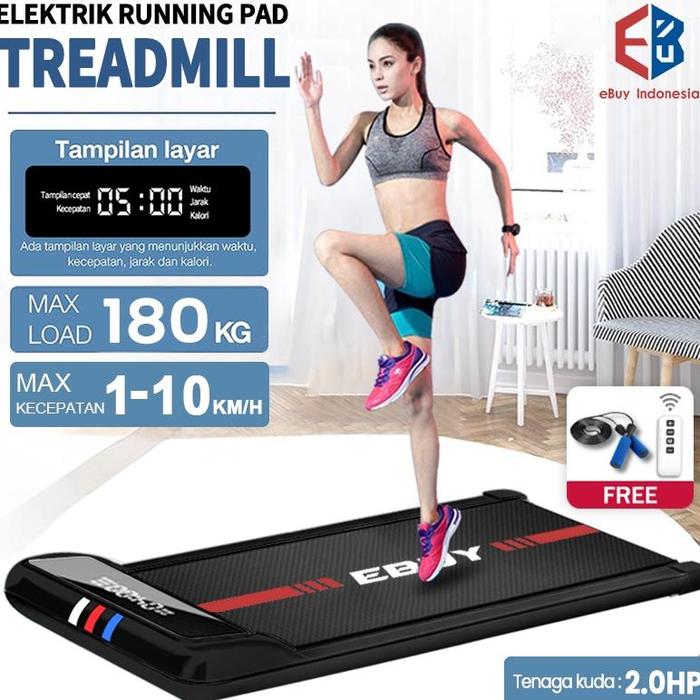 Gambar EBUY-Treadmill Listrik Walking Pad Running Treadmill Termurah treadmill lipat treadmill portable - Z6-Hitam dari CV Central zone undefined Tokopedia