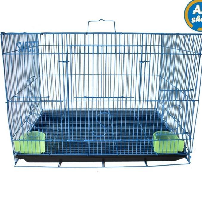 Gambar KANDANG KUCING KELINCI HAMSTER UKURAN M (50 X 31 X 37) BERKUALITAS - HITAM, TANPA BABLEWRAP dari jadoelsubak undefined 2 Tokopedia
