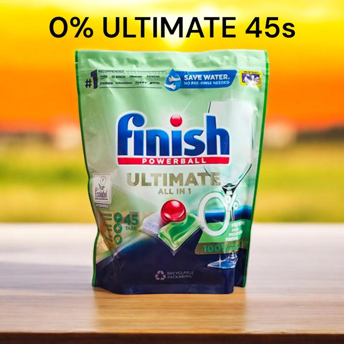 Gambar Finish Ultimate 0% Dishwasher Tablets all-in-one tabs powerball - ULTIMATE 45S dari CIWAonlineshop undefined Tokopedia